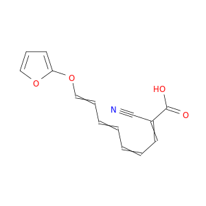 2,4,6,8-Nonatetraenoic acid, 2-cyano-9-(2-furanyloxy)-