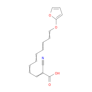 2,4,6,8,10-Undecapentaenoic acid, 2-cyano-11-(2-furanyloxy)-