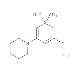Piperidine, 1-(5-methoxy-3,3-dimethyl-1,5-cyclohexadien-1-yl)-