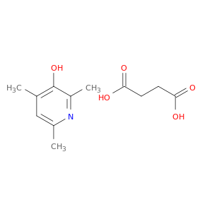 Butanedioic acid, compd. with 2,4,6-trimethyl-3-pyridinol (1:1)