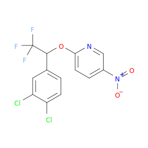 Pyridine, 2-[1-(3,4-dichlorophenyl)-2,2,2-trifluoroethoxy]-5-nitro-
