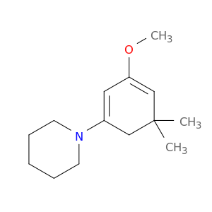 Piperidine, 1-(3-methoxy-5,5-dimethyl-1,3-cyclohexadien-1-yl)-
