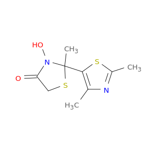 4-Thiazolidinone, 2-(2,4-dimethyl-5-thiazolyl)-3-hydroxy-2-methyl-