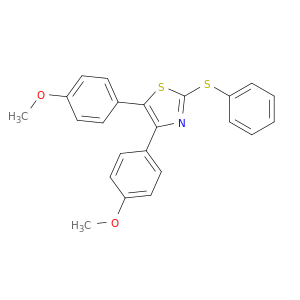 Thiazole, 4,5-bis(4-methoxyphenyl)-2-(phenylthio)-