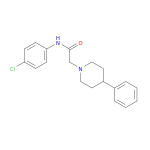 1-Piperidineacetamide, N-(4-chlorophenyl)-4-phenyl-