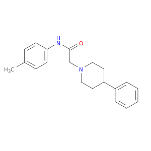1-Piperidineacetamide, N-(4-methylphenyl)-4-phenyl-