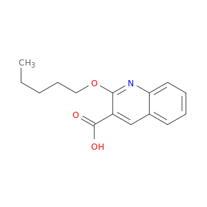 3-Quinolinecarboxylic acid, 2-(pentyloxy)-