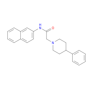 1-Piperidineacetamide, N-2-naphthalenyl-4-phenyl-