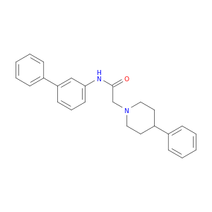 1-Piperidineacetamide, N-[1,1'-biphenyl]-3-yl-4-phenyl-