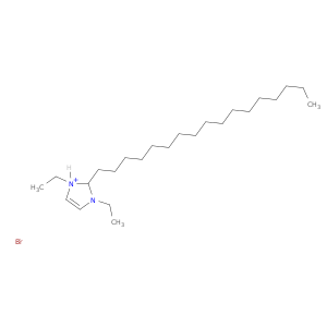 1H-Imidazolium, 1,3-diethyl-2-heptadecyl-, bromide