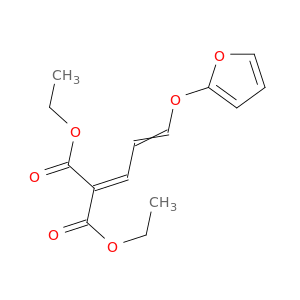 Propanedioic acid, [3-(2-furanyloxy)-2-propenylidene]-, diethyl ester