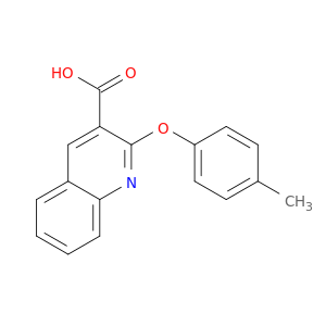 3-Quinolinecarboxylic acid, 2-(4-methylphenoxy)-