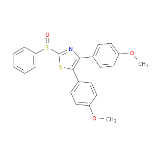 Thiazole, 4,5-bis(4-methoxyphenyl)-2-(phenylsulfinyl)-