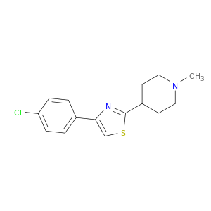 Piperidine, 4-[4-(4-chlorophenyl)-2-thiazolyl]-1-methyl-