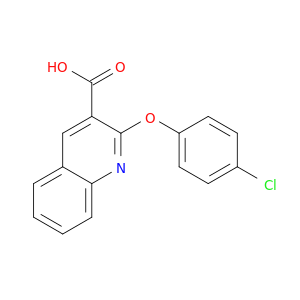 3-Quinolinecarboxylic acid, 2-(4-chlorophenoxy)-