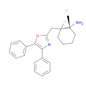 Cyclohexanamine, 2-[(4,5-diphenyl-2-oxazolyl)methyl]-, cis-