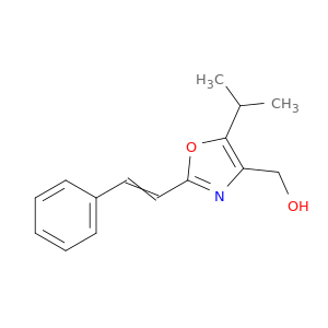 4-Oxazolemethanol, 5-(1-methylethyl)-2-(2-phenylethenyl)-