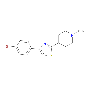 Piperidine, 4-[4-(4-bromophenyl)-2-thiazolyl]-1-methyl-