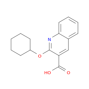3-Quinolinecarboxylic acid, 2-(cyclohexyloxy)-
