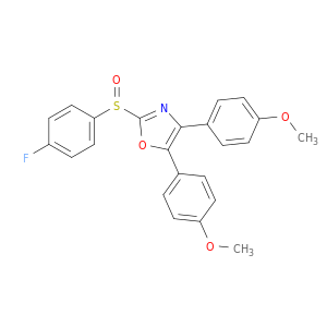 Oxazole, 2-[(4-fluorophenyl)sulfinyl]-4,5-bis(4-methoxyphenyl)-