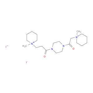 1-METHYL-1-(3-(4-((1-METHYLPIPERIDINIO)ACETYL)-(PIPERAZIN-1-YL))-3-OXOPROPYL)PIPERIDINIUM DIIODIDE
