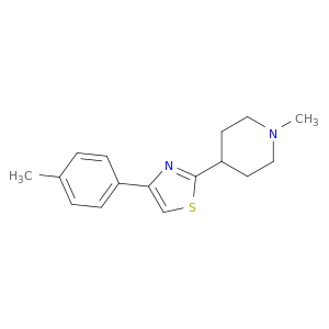 Piperidine, 1-methyl-4-[4-(4-methylphenyl)-2-thiazolyl]-