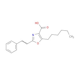 4-Oxazolecarboxylic acid, 5-hexyl-2-(2-phenylethenyl)-