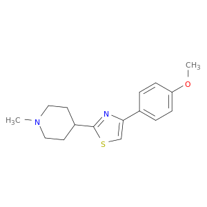 Piperidine, 4-[4-(4-methoxyphenyl)-2-thiazolyl]-1-methyl-