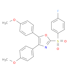 Oxazole, 2-[(4-fluorophenyl)sulfonyl]-4,5-bis(4-methoxyphenyl)-