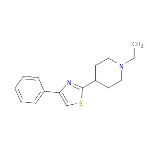 Piperidine, 1-ethyl-4-(4-phenyl-2-thiazolyl)-