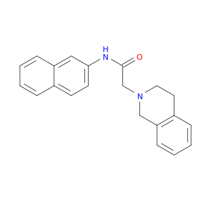 2(1H)-Isoquinolineacetamide, 3,4-dihydro-N-2-naphthalenyl-