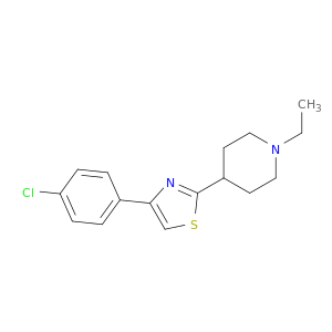 Piperidine, 4-[4-(4-chlorophenyl)-2-thiazolyl]-1-ethyl-