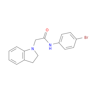 1H-Indole-1-acetamide, N-(4-bromophenyl)-2,3-dihydro-
