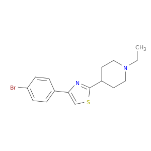 Piperidine, 4-[4-(4-bromophenyl)-2-thiazolyl]-1-ethyl-