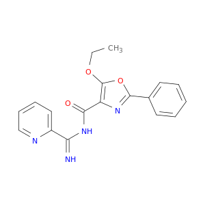 4-Oxazolecarboxamide, 5-ethoxy-N-(imino-2-pyridinylmethyl)-2-phenyl-