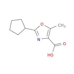 4-Oxazolecarboxylic acid, 2-cyclopentyl-5-methyl-