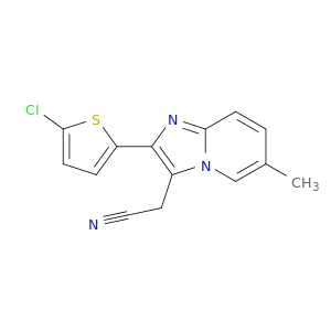 Imidazo[1,2-a]pyridine-3-acetonitrile, 2-(5-chloro-2-thienyl)-6-methyl-