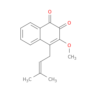 1,2-Naphthalenedione, 3-methoxy-4-(3-methyl-2-butenyl)-