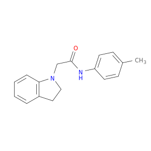 1H-Indole-1-acetamide, 2,3-dihydro-N-(4-methylphenyl)-