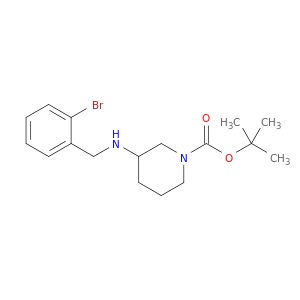 1-Piperidinecarboxylicacid, 3-[[(2-bromophenyl)methyl]amino]-, 1,1-dimethylethyl ester