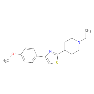 Piperidine, 1-ethyl-4-[4-(4-methoxyphenyl)-2-thiazolyl]-