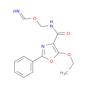 4-Oxazolecarboxamide, 5-ethoxy-N-(iminomethoxymethyl)-2-phenyl-