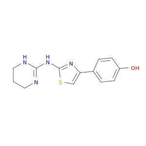 Phenol, 4-[2-[(1,4,5,6-tetrahydro-2-pyrimidinyl)amino]-4-thiazolyl]-