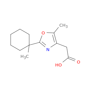 4-Oxazoleacetic acid,5-methyl-2-(1-methylcyclohexyl)-