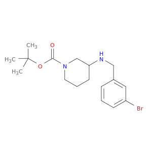 1-Piperidinecarboxylicacid, 3-[[(3-bromophenyl)methyl]amino]-, 1,1-dimethylethyl ester