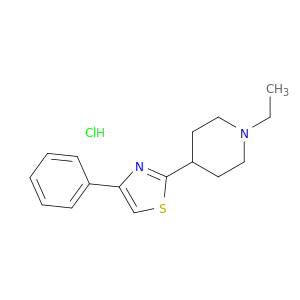 Piperidine, 1-ethyl-4-(4-phenyl-2-thiazolyl)-, hydrochloride