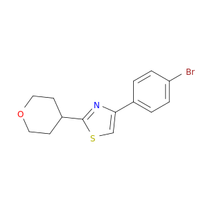 Thiazole, 4-(4-bromophenyl)-2-(tetrahydro-2H-pyran-4-yl)-