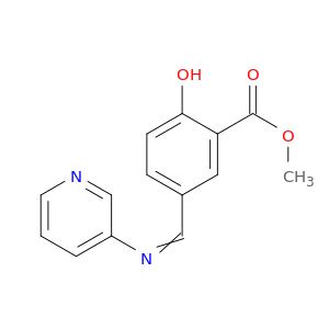 Benzoic acid, 2-hydroxy-5-[(3-pyridinylimino)methyl]-, methyl ester