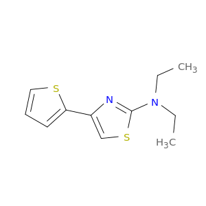 2-Thiazolamine, N,N-diethyl-4-(2-thienyl)-
