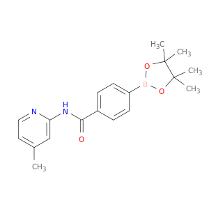 N-(4-甲基-2-吡啶基)-4-(4,4,5,5-四甲基-1,3,2-二氧基硼酚-2-基)苯甲酰胺